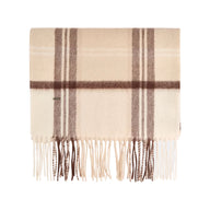 Dubarry New Ross Check Pattern Scarf Oat