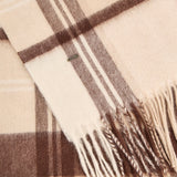 Dubarry New Ross Check Pattern Scarf Oat