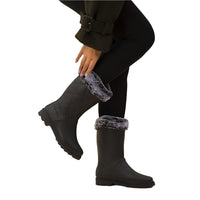 Lazy Dogz Womens Wellington Boots ELZ007 Norway Black