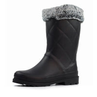 Lazy Dogz Womens Wellington Boots ELZ007 Norway Black
