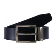 Bugatti men's black belt with buckle