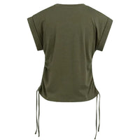 Yaya Womens Top With Cords Army Green