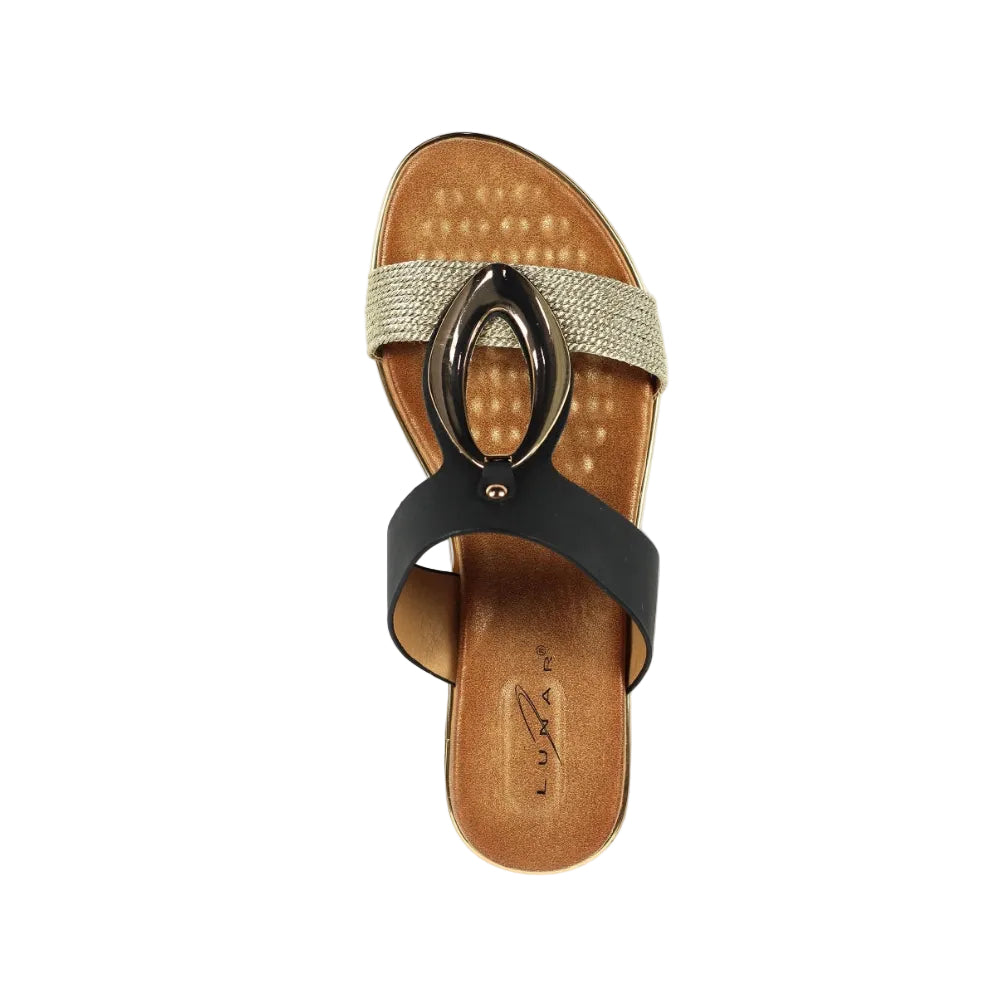 Lunar Womens Sandal Porto Black