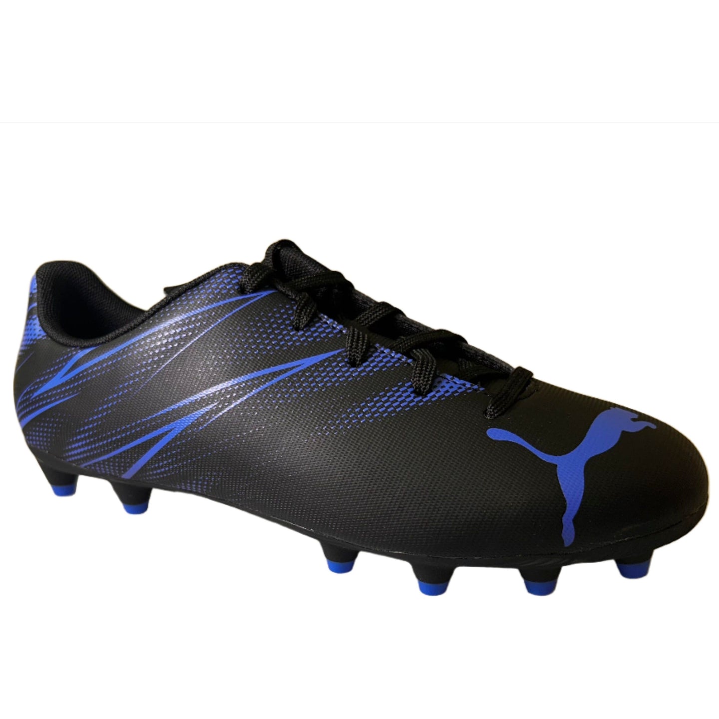 Puma Kids Football FG/AG Boot Attacanto Black/Bluemazing