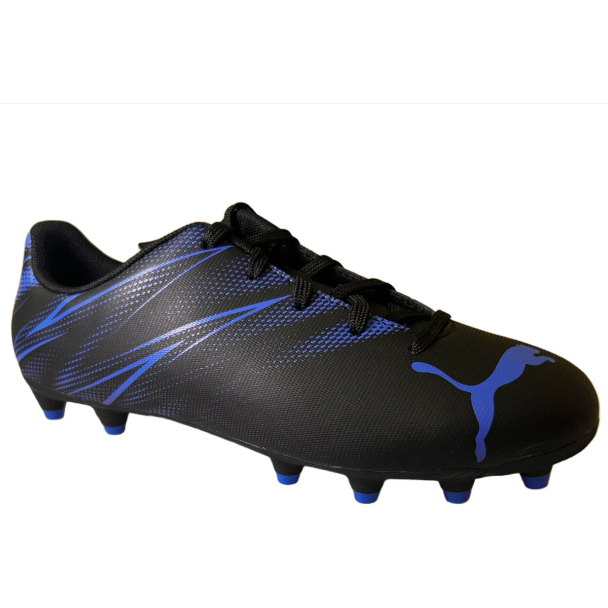 Puma Kids Football FG/AG Boot Attacanto Black/Bluemazing