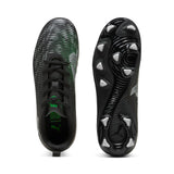 Puma Junior Football Boots Future 8 Play FG/AG Black/Cool Gray/Fluorescent Green