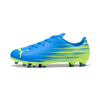 Puma Kids Football Boot Attacanto II FG/AG Ultra Blue/Lime Squeeze