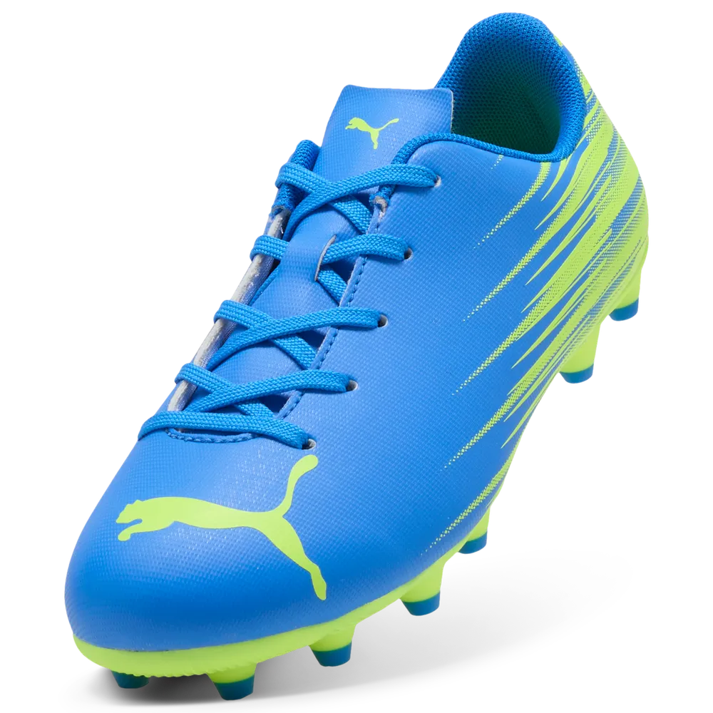 Puma Kids Football Boot Attacanto II FG/AG Ultra Blue/Lime Squeeze