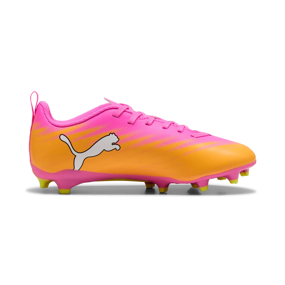 Puma Kids Football Boots Ultra 6 Play FG/AG Poison Pink/White Sun Stream