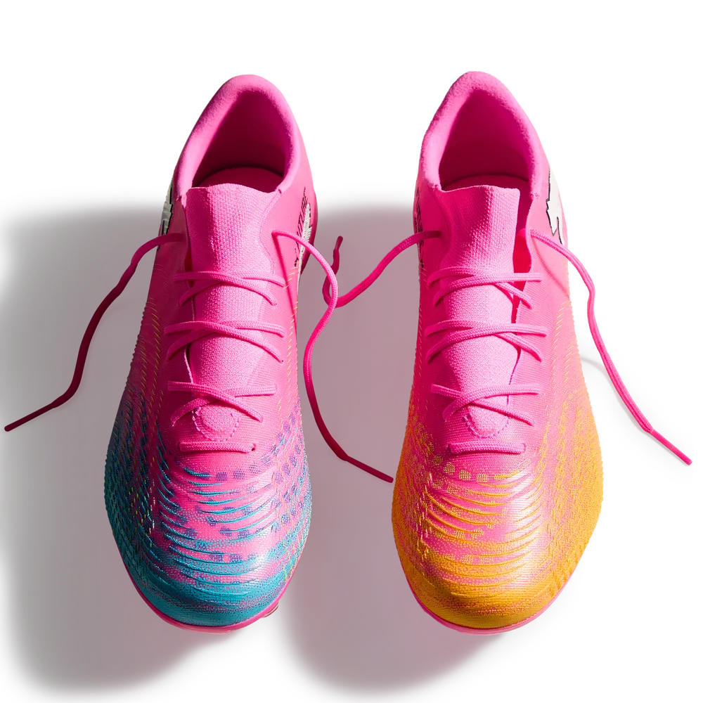 Puma Mens Football Boot Future 9 Match Fusion FG/AG Poison Pink/ Sun Stream Briaqua