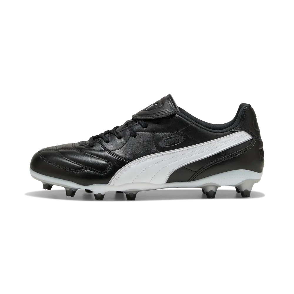 Puma Mens Football Boot King Liga FG/AG Black/Silver/White