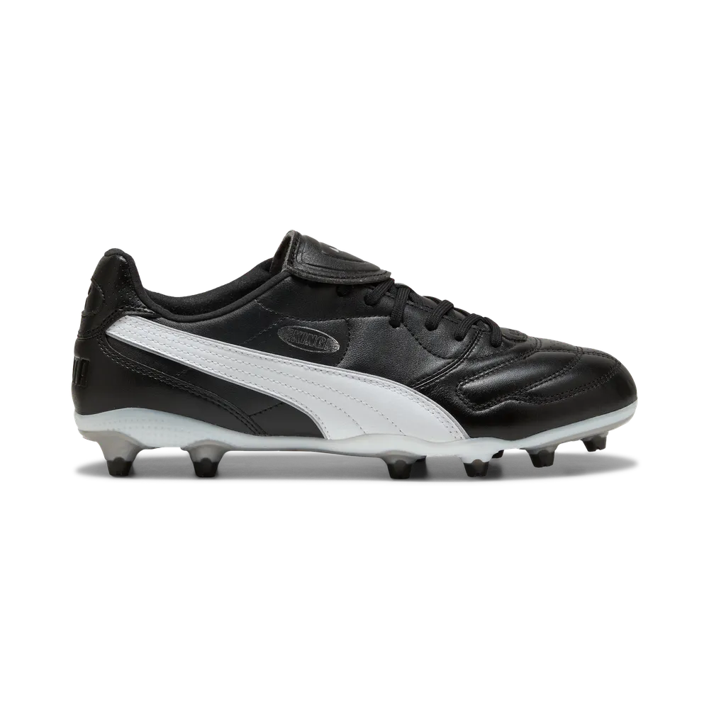 Puma Mens Football Boot King Liga FG/AG Black/Silver/White