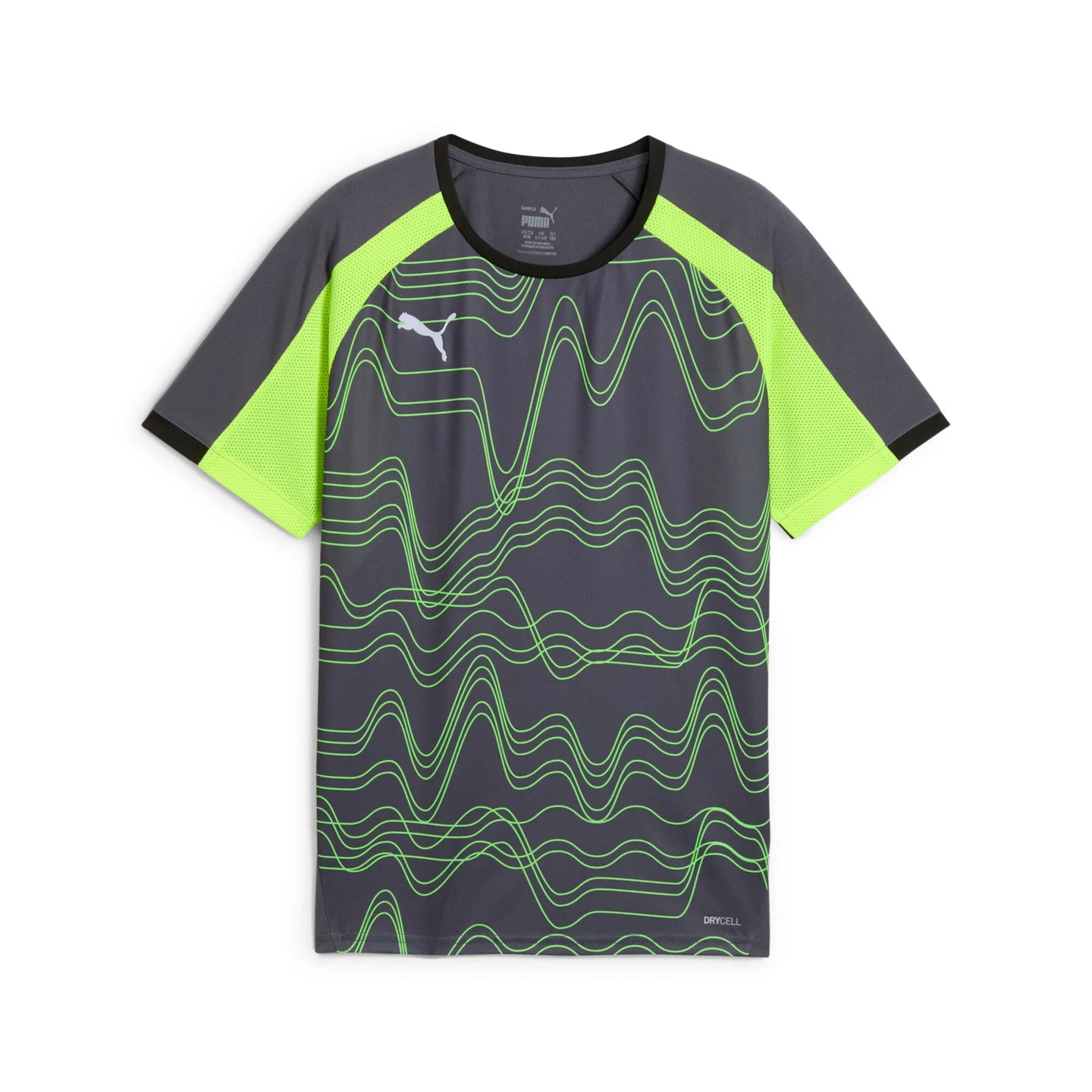 Puma Junior Jersey Individual LIGA Graphic Puma Galactic Gray/Yellow Alert