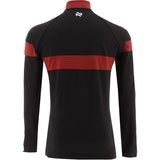 O’Neills Kids Down GAA Rockway Brushed ½ Zip Top Black/Red/White