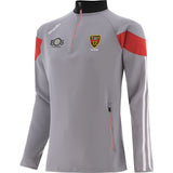 O'Neills Down Rockway Hybrid men's grey, red and white quarter-zip top