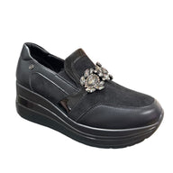 Zanni & Co women's black patent slip-on shoe