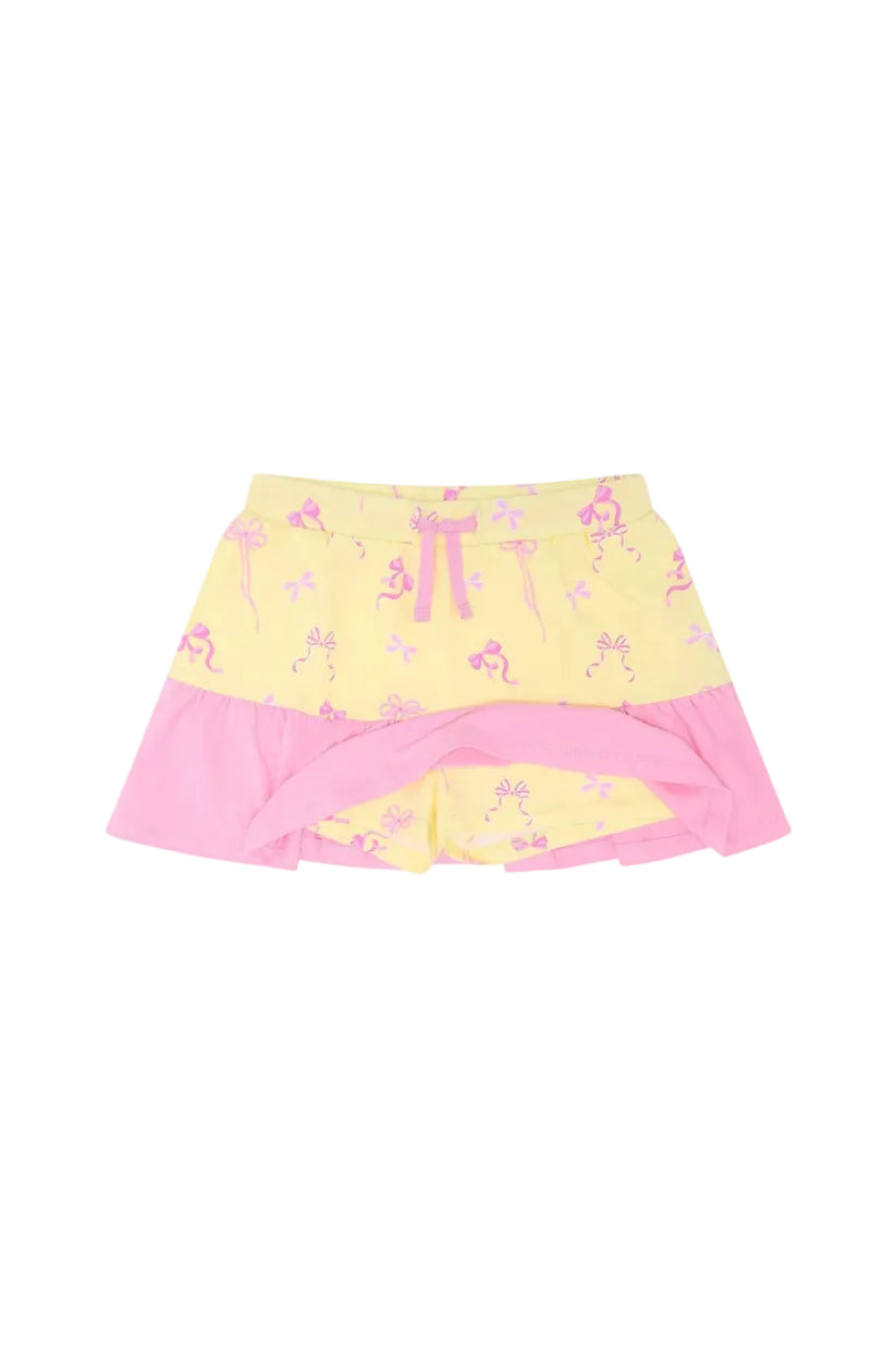Lighthouse Girls Skort Saskia Lemon Bow