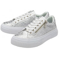 Lotus Womens Trainer Alexa Silver Print