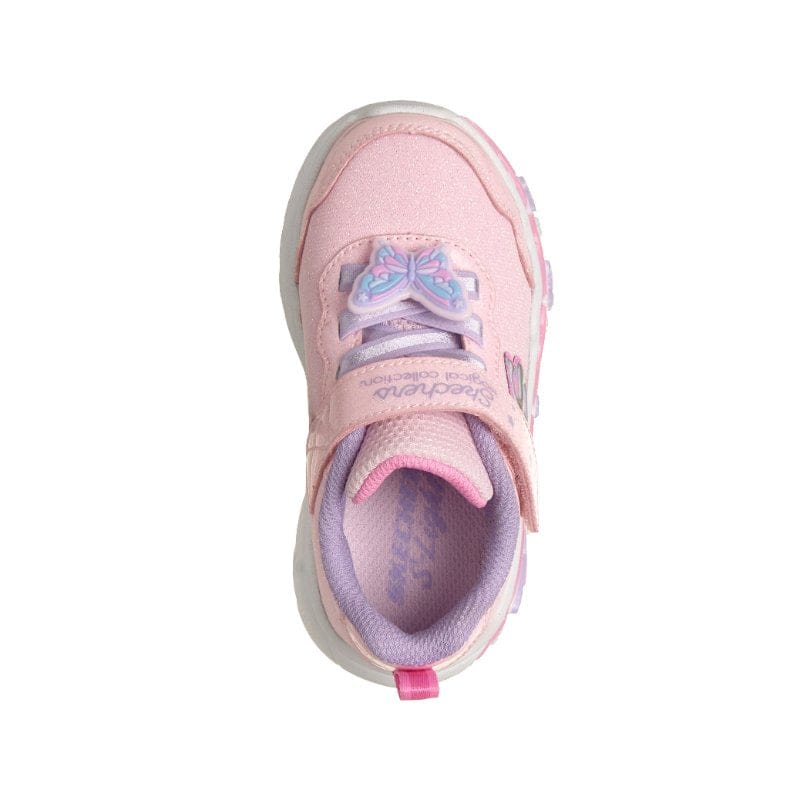 Skechers Kids Trainers Lil Butterfly Bliss Light Pink/Multi