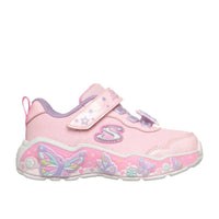 Skechers Kids Trainers S Lights-Lil Butterfly Bliss Light Pink/Multi