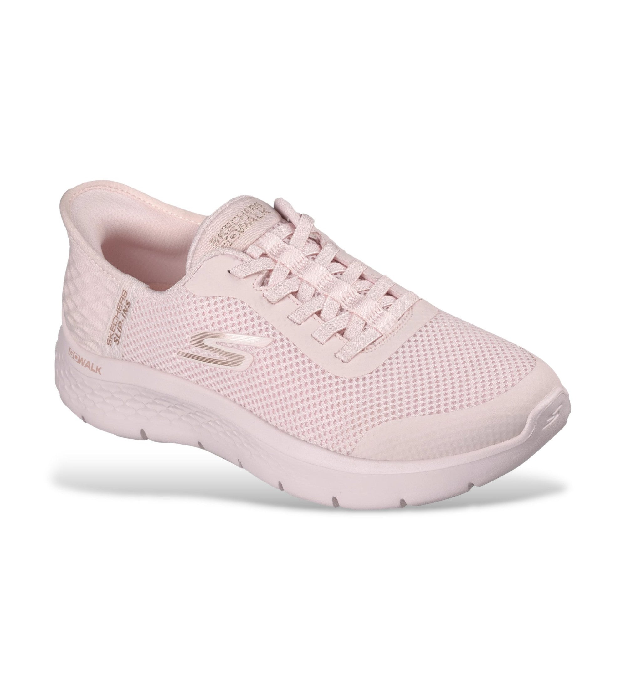 Skechers women's pink mesh slip-on trainer