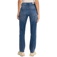 Yaya Womens Slim Straight Jeans 01-311158-609 Dark Blue Denim