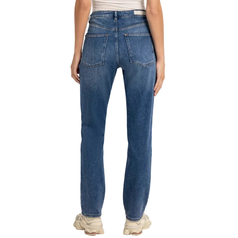 Yaya Womens Slim Straight Jeans 01-311158-609 Dark Blue Denim