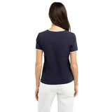 YAYA Womens T-Shirt 01-719084-603 Navy Blazer Blue