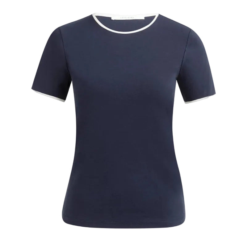 YAYA Womens T-Shirt 01-719084-603 Navy Blazer Blue