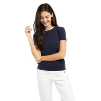 YAYA Womens T-Shirt 01-719084-603 Navy Blazer Blue