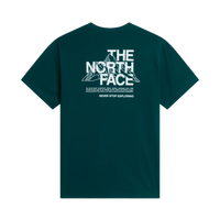 The North Face Mens T-Shirt Mountain Sketch Regular Pacific Teal