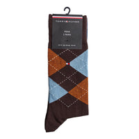 Tommy Hilfiger Mens Socks 2 Pairs Chocolate Brown