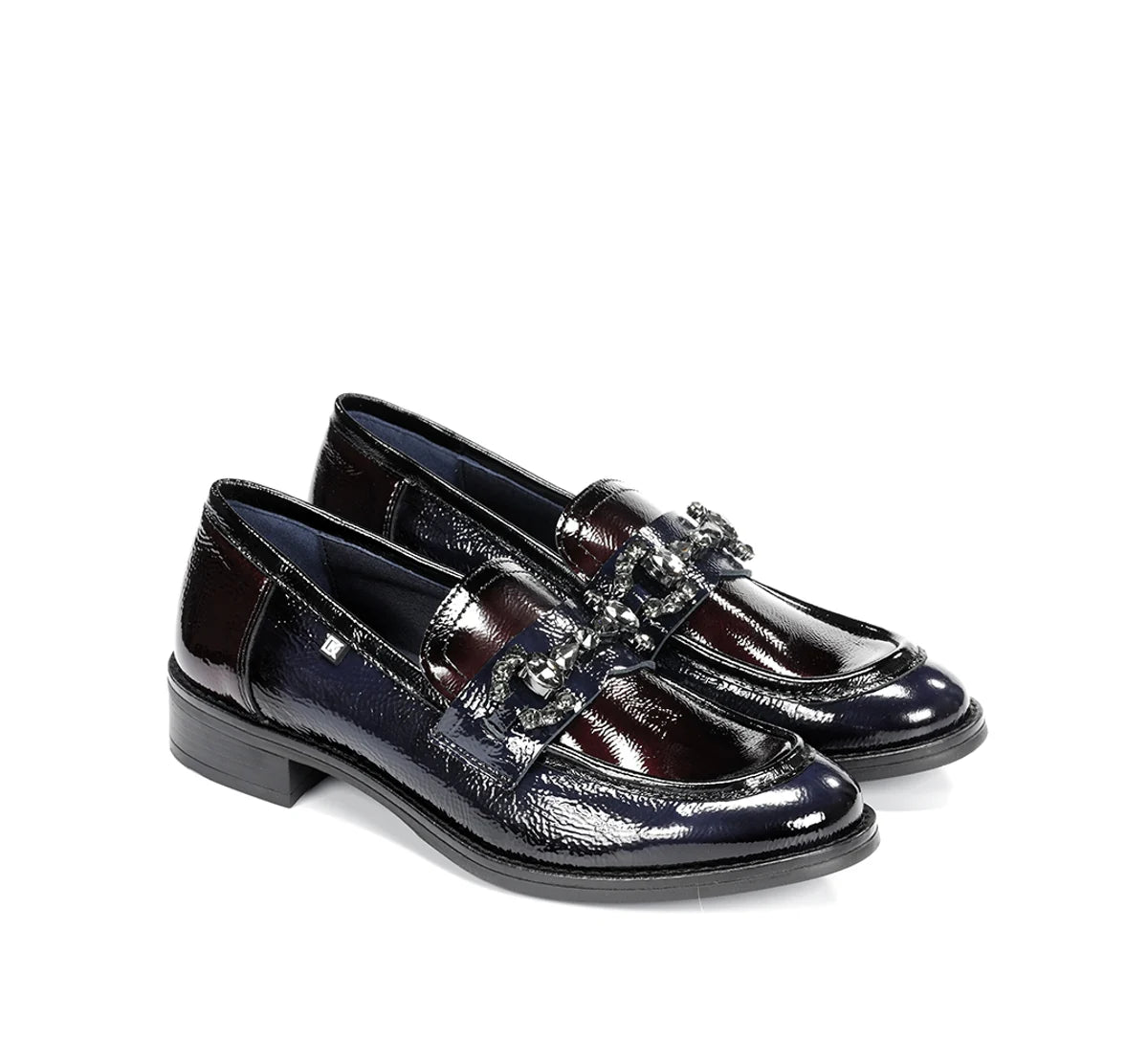 Dorking Womens Shoe Harvard D9118 Marino/Burdeos/Negro