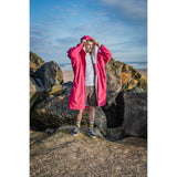 Dryrobe women's grey and pink fleece jacket