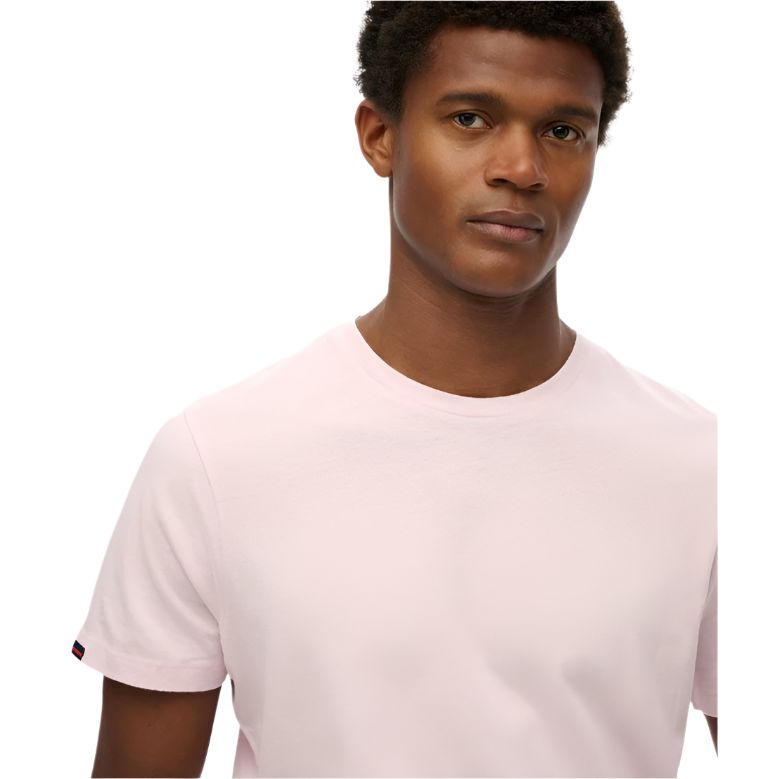 Superdry Mens T-Shirt Classic Essential Faint Pink