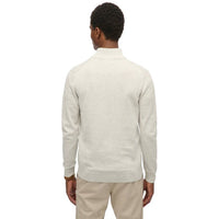 Superdry Mens Half Zip Essentials Cotton Lightning Grey Marl