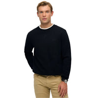 Superdry Mens Sweatshirt Essential Logo Crew Black