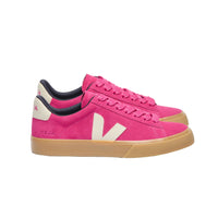 Veja women's pink leather lace-up trainer