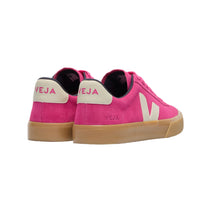 Veja women's pink leather lace-up trainer