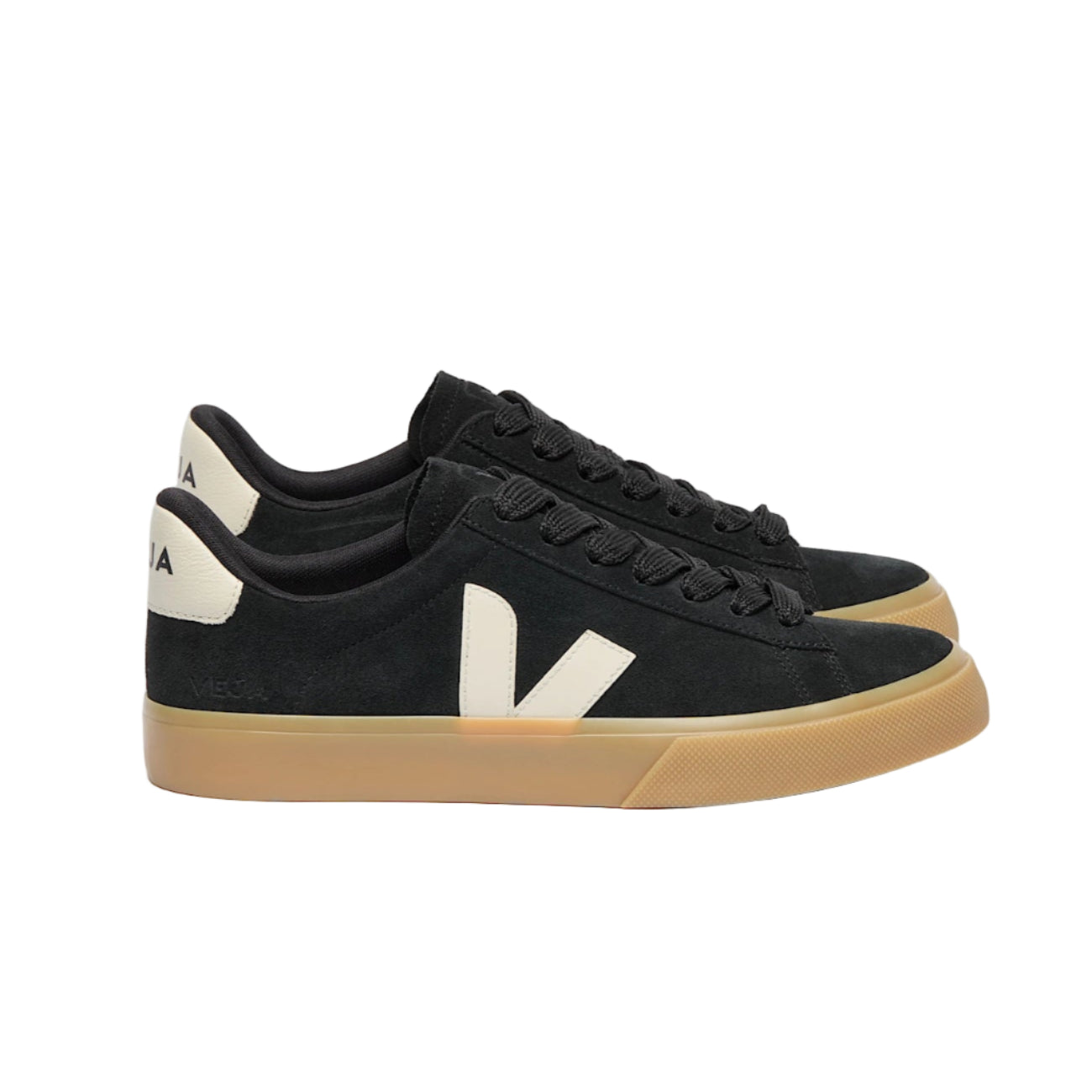 Veja Womens Trainer Campo Bold Suede Black/Pierre