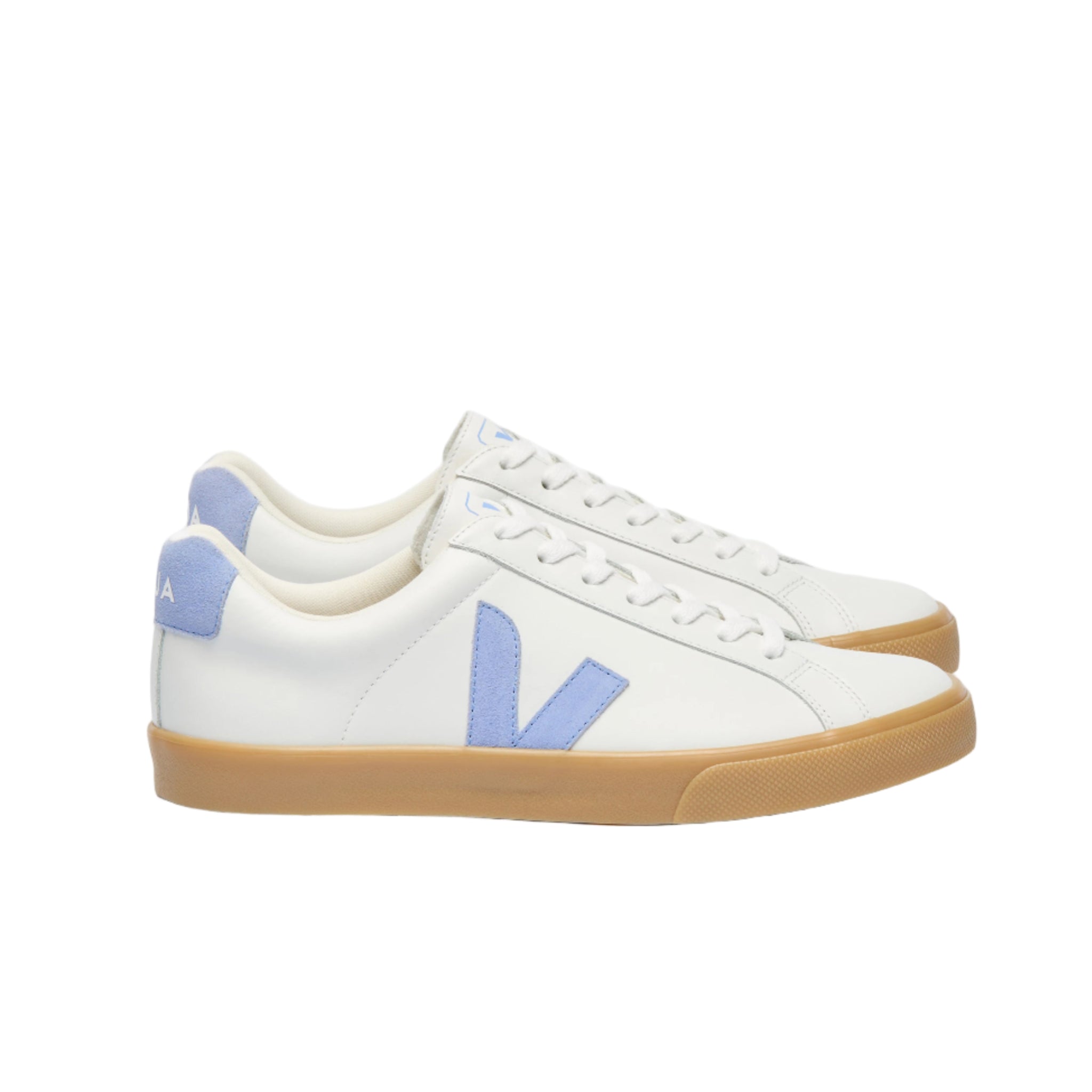 Veja women's white leather lace-up trainer
