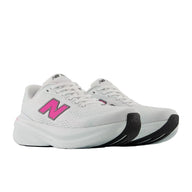 New Balance women's white and pink trainer