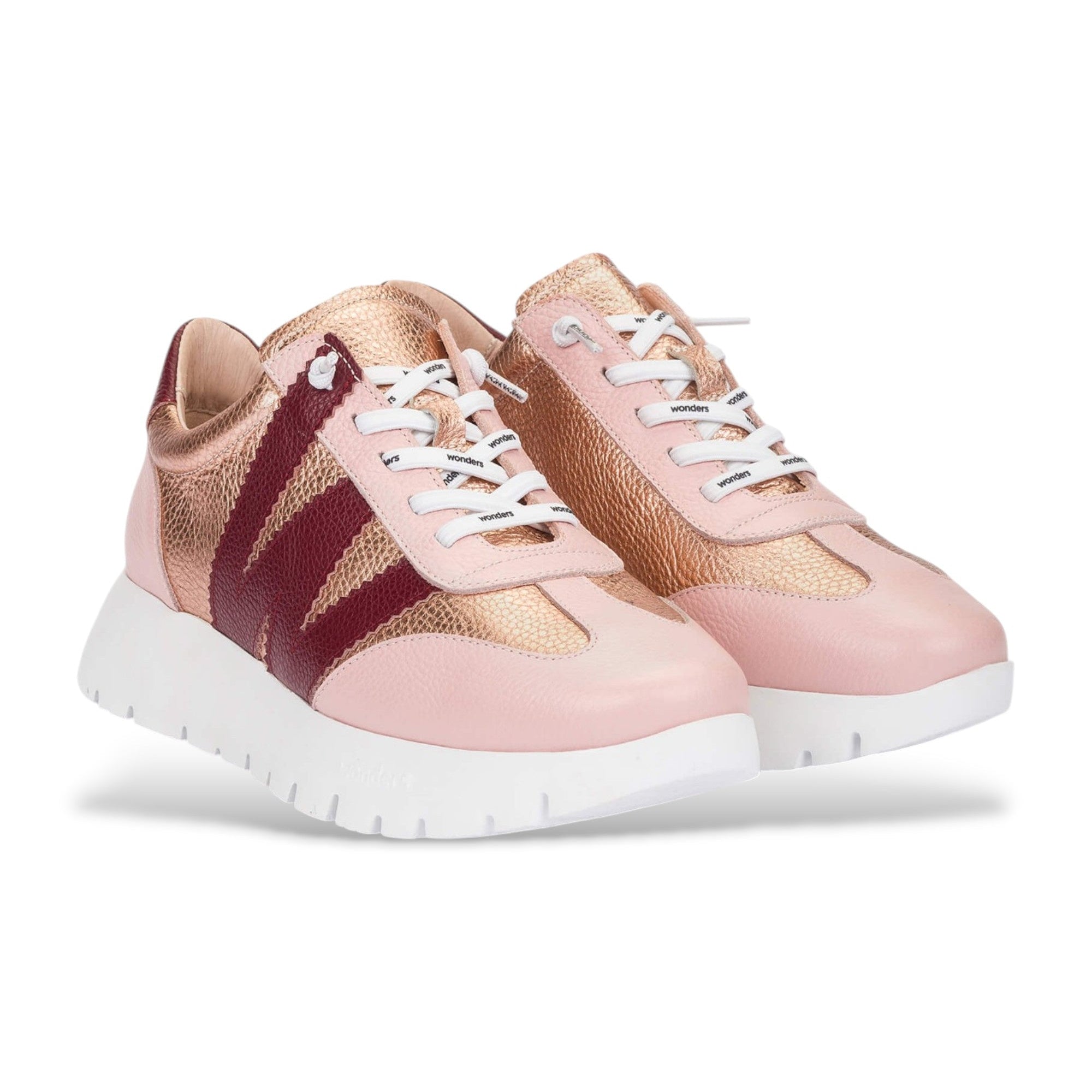 Wonders Womens Trainer A-2476 Rame/Vino