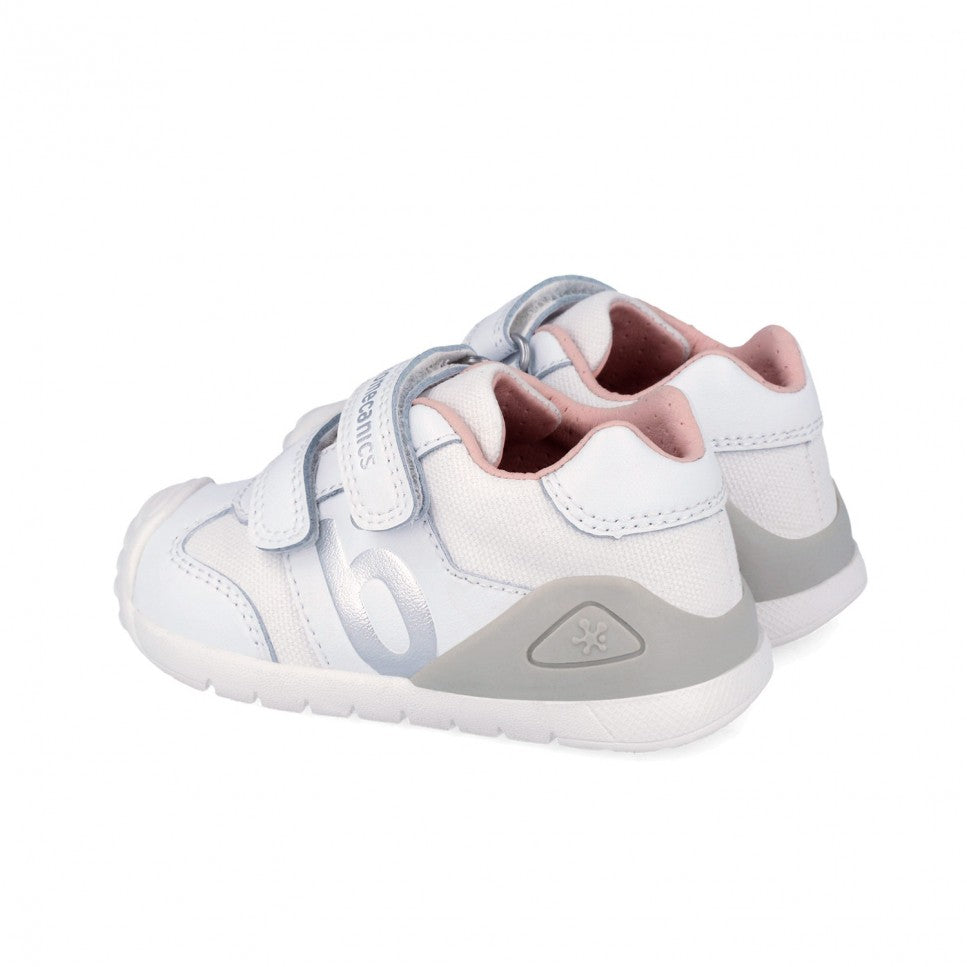 Biomecanics Girls Trainer 262121 Blanco/Plata