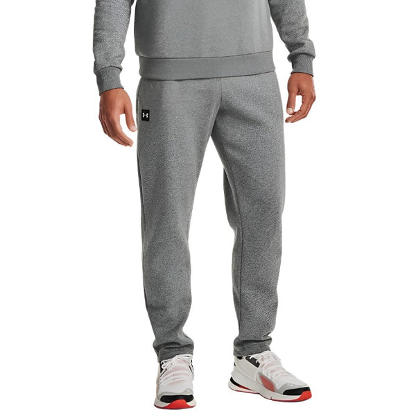 Under Armour Mens UA Rival Fleece Joggers Pitch Gray Light Heather/Ony -  Donaghys