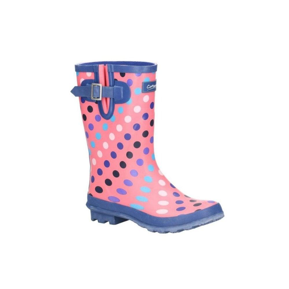 Cotswold Womens Wellie Paxford Pink Dotty - Donaghys