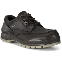 Ecco Track 25 men's black waterproof Gore-Tex leather walking shoe