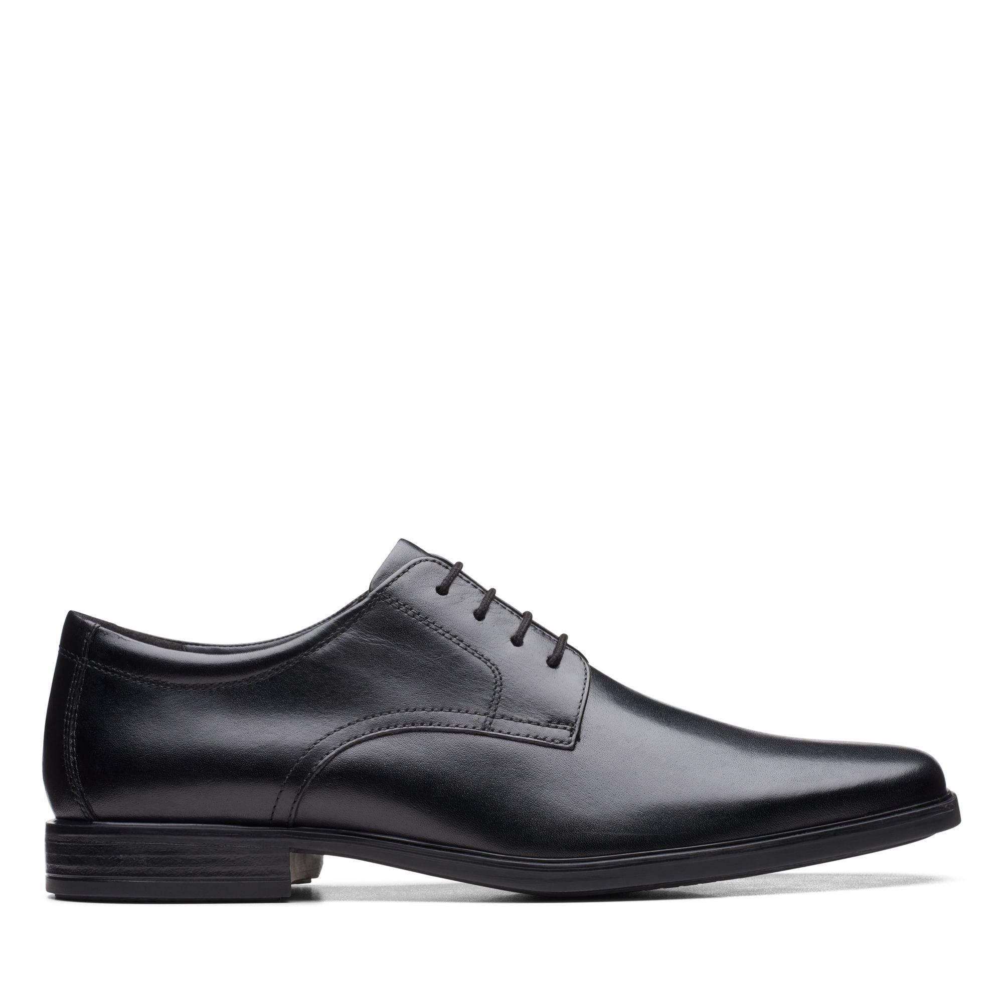 Clarks Mens Shoe Howard Walk Black - Donaghys