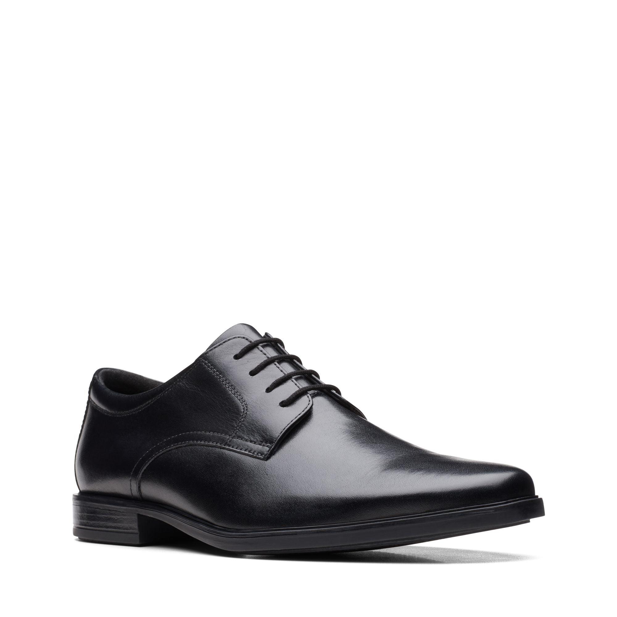 Clarks Mens Shoe Howard Walk Black - Donaghys