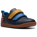 Clarks Boys Shoe Den Play T Navy Leather - Donaghys